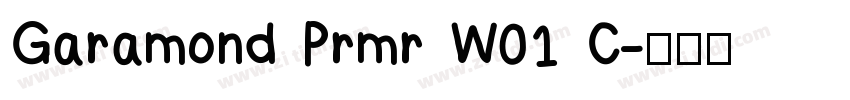 Garamond Prmr W01 C字体转换